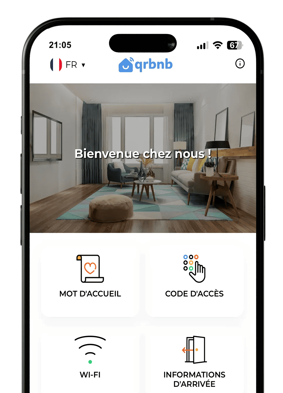 Livret d'accueil digital pour Airbnb, Booking.com, hôtels, campings